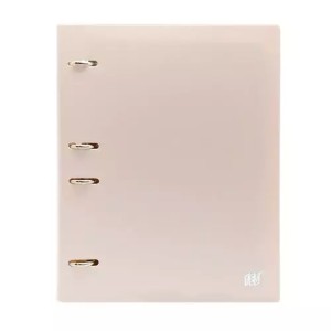 CADERNO ARGOLADO 5 DIVISÓRIAS BEGE PASTEL 96 FLS YES