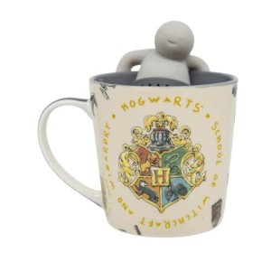 CANECA PORCELANA INFUSOR 350ML HOGWARTS HARRY POTTER
