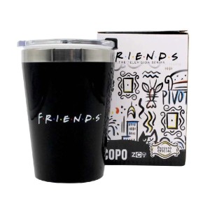 COPO VIAGEM SNAP 300ML FRIENDS LOGO ZONA CRIATIVA