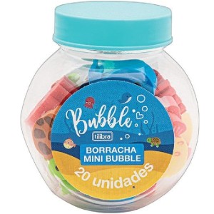 BORRACHA MINI BUBBLE POTE COM 20 TILIBRA