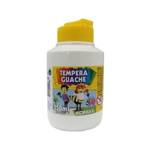TINTA GUACHE 250ML BRANCO 519 ACRILEX