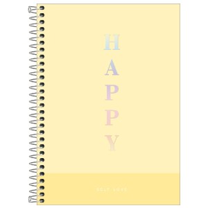 CADERNO ESPIRAL CPP COLEGIAL 1M HAPPY AMARELO 80 FLS TILIBRA