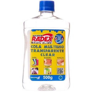 COLA TRANSPARENTE 500G SLIME ASUPER RADEX