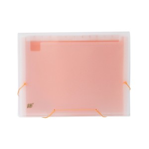 PASTA SANFONADA A4 C/ 12 DIVISÕES COLOR NEON LARANJA YES