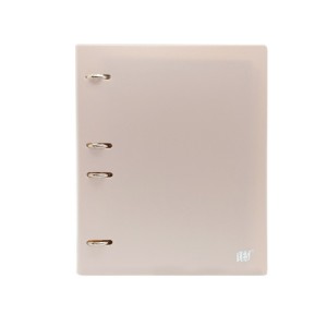 FICHÁRIO ARGOLADO COLEGIAL 96 FOLHAS TONS PASTEL BEGE YES