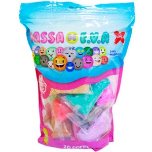 MASSA DE E.V.A PARA MODELAGEM 250G 20 CORES MAKE+