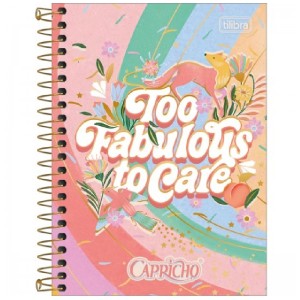 CADERNETA ESPIRAL CD 1/8 CAPRICHO 80 FLS TILIBRA