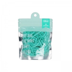 ELÁSTICO COLORIDO AQUA 50 UNIDS TILIBRA