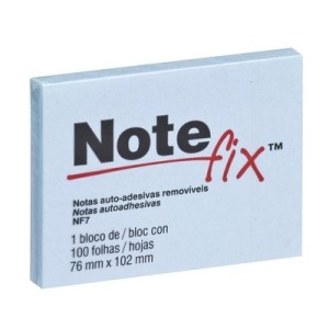BLOCO ADESIVO NOTEFIX AZUL 100 FLS 76X102MM 3M