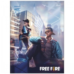 CADERNO BROCHURA CD UNIV FREE FIRE 80 FLS TILIBRA