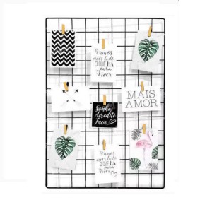 PAINEL DE FOTOS 28X38CM METAL PRETO