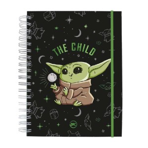 CADERNO COLEGIAL SMART BABY YODA 10M 80FLS DAC