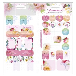 ADESIVO DECORADO DUPLO FEMININE GRAFONS