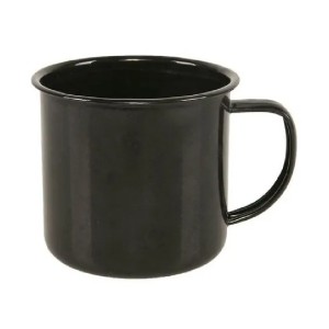 MINI CANECA 80ML ESMALTADA PRETO