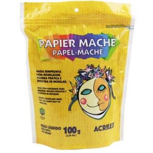 MASSA SEMIPRONTA DE PAPEL-MACHÊ 100G ACRILEX
