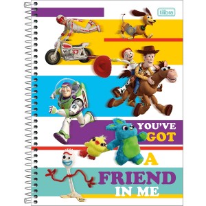 CADERNO ESPIRAL CD UNIV 1M TOY STORY 80 FLS TILIBRA
