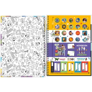 CADERNO ESPIRAL CD UNIV 1M TOY STORY 80 FLS TILIBRA