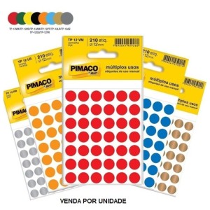 ETIQUETA TP 12 210UN SORTIDO PIMACO