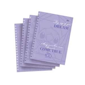 CADERNO ARGOLADO COLEGIAL DISNEY 100 DAC
