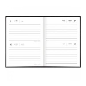 AGENDA COSTURADA 2 DIAS POR PÁGINA JEANS TILIBRA