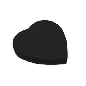 BLOCO DE ANOTAÇÕES ADESIVO PRETO CORAÇÃO C/ 100 FLS EAGLE