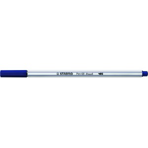 CANETA BRUSH PEN 68 AZUL MARINHO 568/22 STABILO