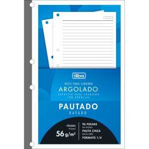 REFIL TILIFLEX P/ CADERNO ARGOLADO 1/4 ACADÉMIE 96F TILIBRA