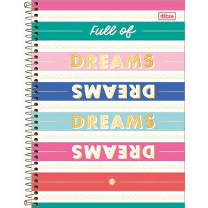 CADERNO ESPIRAL CD UNIVERSITÁRIO 10M BE NICE 160 FLS TILIBRA