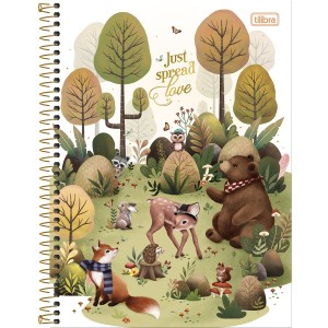 CADERNO ESPIRAL CD UNIV 1M LOVELAND 80 FLS TILIBRA