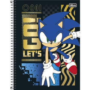 CADERNO ESPIRAL CD UNIVERSITÁRIO 1M SONIC 80 FLS TILIBRA