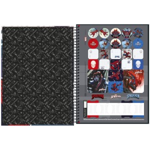 CADERNO ESPIRAL CD UNIV 1M SPIDER-MAN 80 FLS TILIBRA