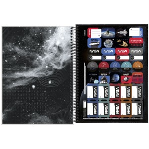 CADERNO ESPIRAL CD UNIV 1M NASA 80 FLS TILIBRA