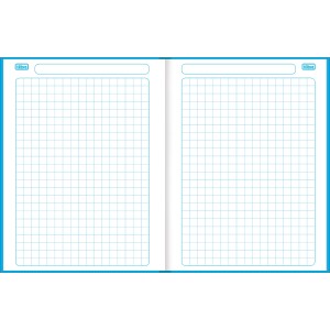 CADERNO BROC UNIV QUADRICULADO 1X1  D+ AZUL 96 FLS TILIBRA