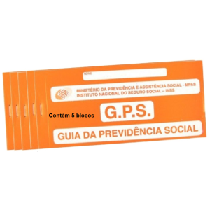 CARNÊ GPS INSS GUIA PREVIDÊNCIA SOCIAL COM 5 BLOCOS TAMOIO