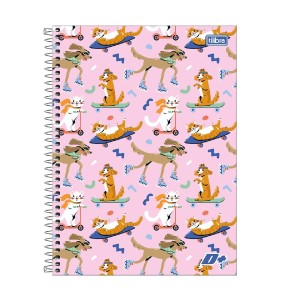 CADERNO ESPIRAL UNIVERSITÁRIO CD 16M 320F D+ FEMININ TILIBRA