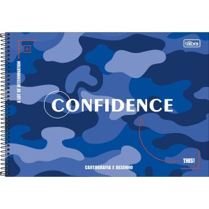 CADERNO DE CARTOGRAFIA ESPIRAL CAPA DURA HIDE 80 FOLHAS