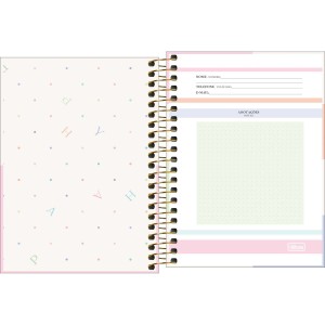 CADERNETA ESPIRAL CD 1/8 HAPPY 80 FLS TILIBRA