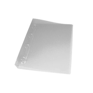 PASTA FICHÁRIO UNIVERSITÁRIO TRANSPARENTE C/ 4 ARGOLAS DAC