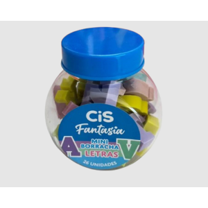BORRACHA FANTASIA MINI ALFABETO C/26 CIS