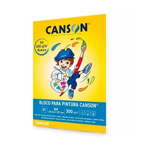 BLOCO PARA PINTURA A4 300G 12 FOLHAS CANSON