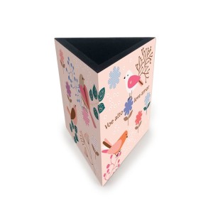 PORTA-LAPIS TRIANGULAR LEVE AMOR FINA IDEIA