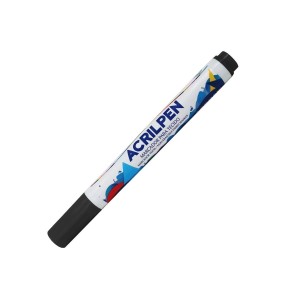 CANETA ACRILPEN PARA TECIDO PRETA 520 ACRILEX