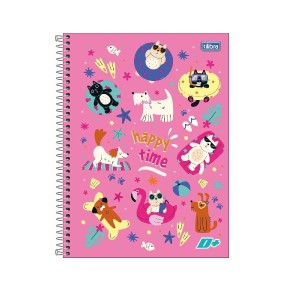 CADERNO ESPIRAL 1/4 CAPA DURA 96 FLS D+FEM TILIBRA