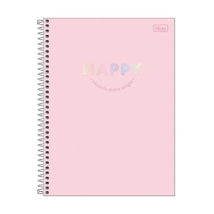 CADERNO ESPIRAL CD UNIV 1M HAPPY 80 FLS TILIBRA