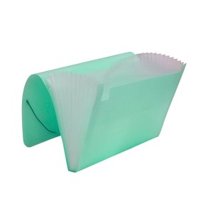 PASTA SANFONADA A4 BREEZE 12 DIVISÓRIAS VERDE PASTEL DAC