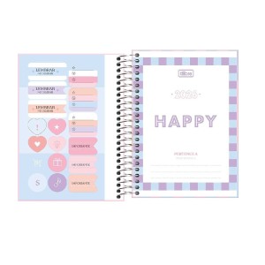 AGENDA ESPIRAL DIARIA HAPPY M4 TILIBRA