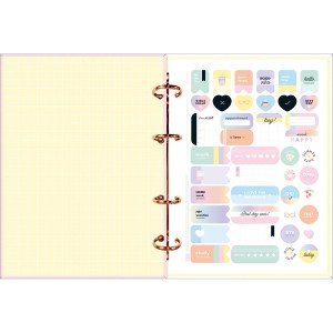 PLANNER ARGOLADO CAPA DURA HAPPY ROSA TILIBRA