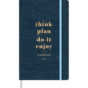 PLANNER COSTURADO CAMBRIDGE DENIM TILIBRA