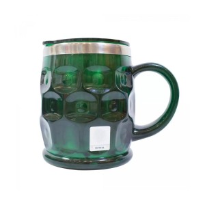 CANECA TÉRMICO PLÁSTICO COM TAMPA 500ML PALMEIRAS MILENO