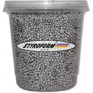 PEROLA DE ISOPOR POTE P300 750ML GRAFITE STYROFORM